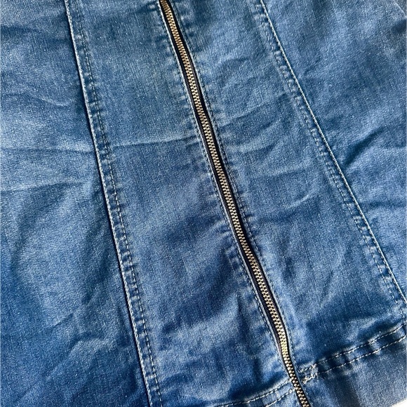 BDG urban outfitters Everyday Full Zip Up Denim Mini Skirt XS - Picture 3 of 5